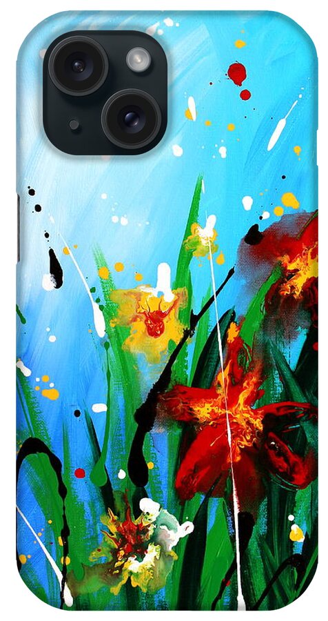 In The Garden iPhone Case featuring the painting In the Garden by Kume Bryant
