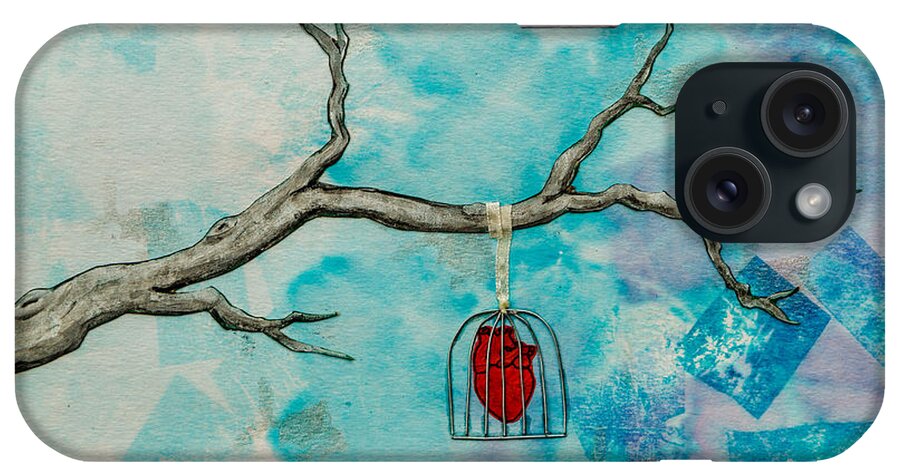 Branch iPhone Case featuring the painting In the Heat of the Morning 2 by Stefanie Forck