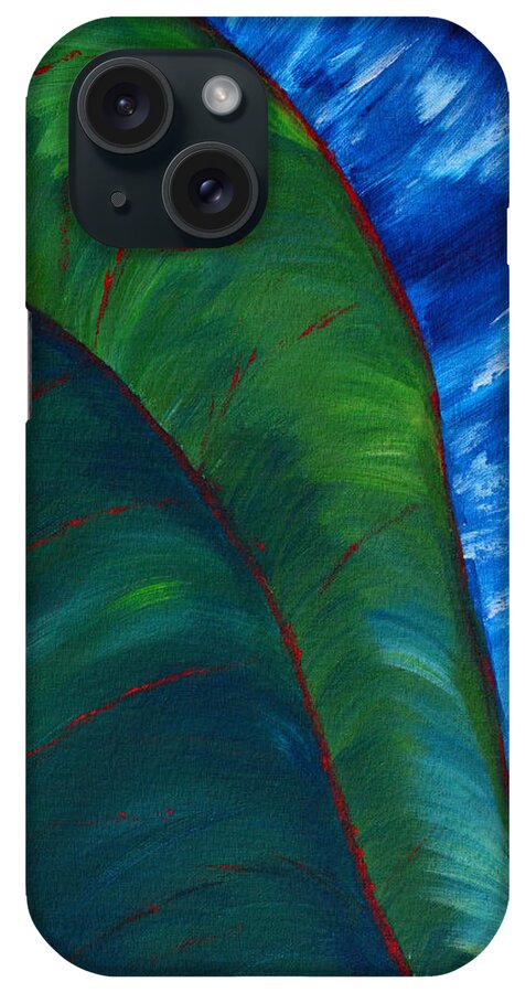 Jungle iPhone Case featuring the painting In The Jungle by Donna Blackhall