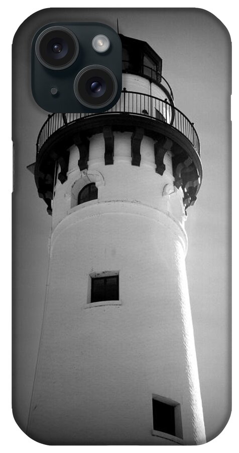 Wind Point Lighthouse iPhone Case featuring the photograph In The Village Of Wind Point by Kay Novy