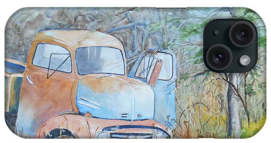 Truck iPhone Case featuring the painting In the Weeds by Christine Lathrop