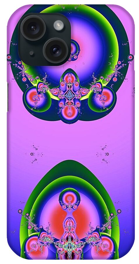 Abstract iPhone Case featuring the digital art Independence Day by Wendy J St Christopher
