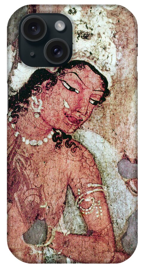5th Century iPhone Case featuring the painting India Ajanta Cave by Granger