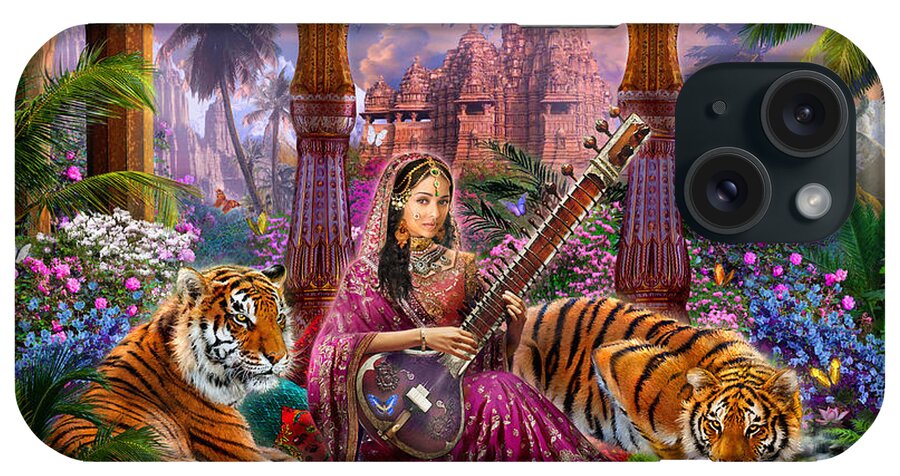 Adult iPhone Case featuring the digital art Indian Harmony by MGL Meiklejohn Graphics Licensing