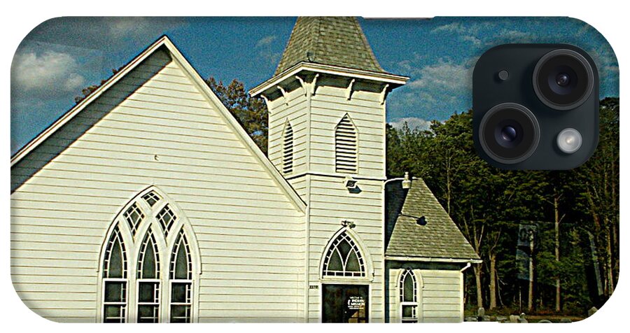 Church iPhone Case featuring the photograph Indian Mission United Methodist Church Harbeson Delaware by Pamela Hyde Wilson