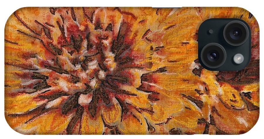 Wildflower iPhone Case featuring the painting Fall Wonder by Cara Frafjord