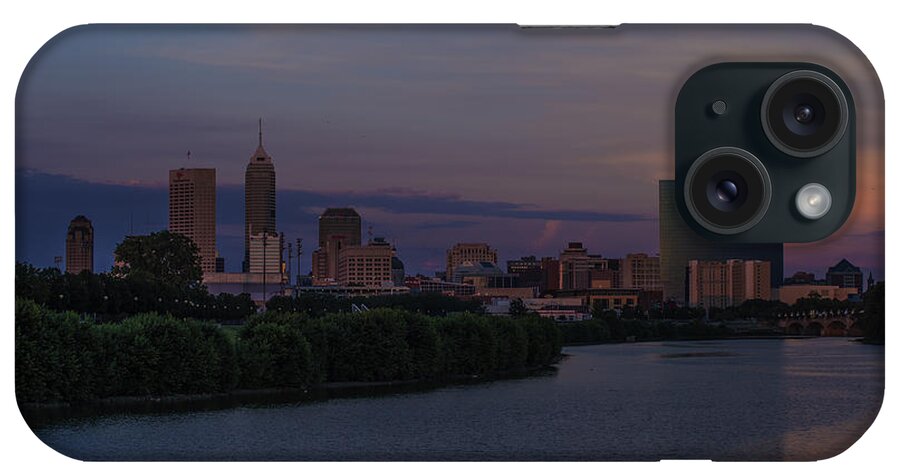 Indiana iPhone Case featuring the photograph Indianapolis Indiana Amazing Sunset by David Haskett II