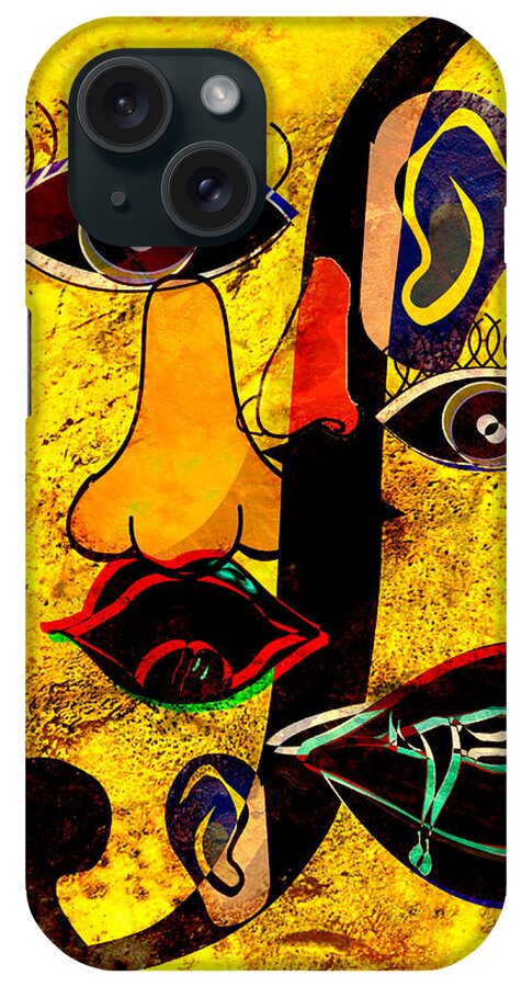 Picasso iPhone Case featuring the painting Infected Picasso by Ally White