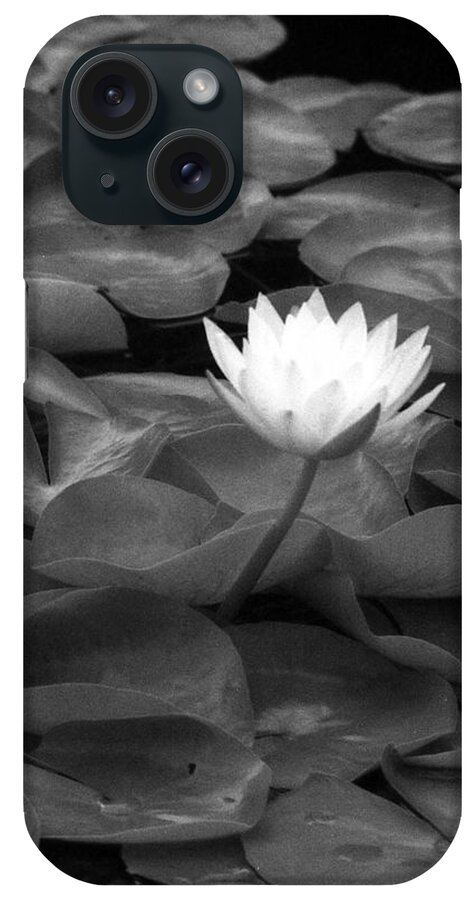 Water Lily iPhone Case featuring the photograph Infrared - Water Lily 04 by Pamela Critchlow