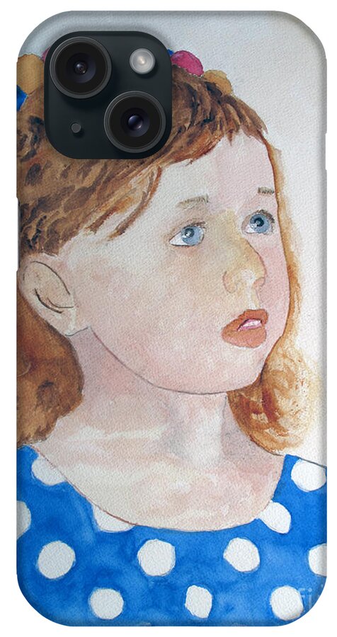 Girl iPhone Case featuring the painting Innocence by Sandy McIntire