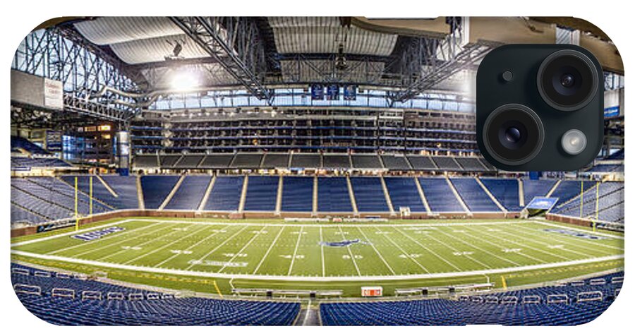 Ford Field iPhone Case featuring the photograph Inside Ford Field by John McGraw