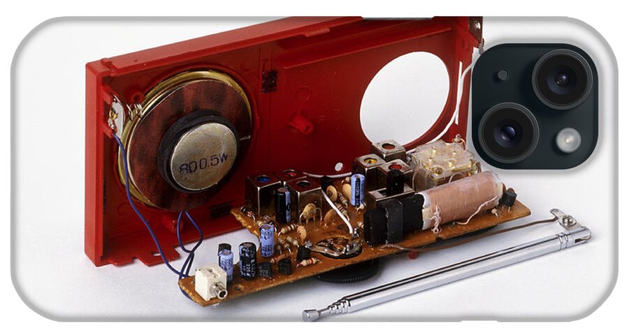 Audio Hardware iPhone Case featuring the photograph Inside Of A Portable Radio by Tim Ridley / Dorling Kindersley