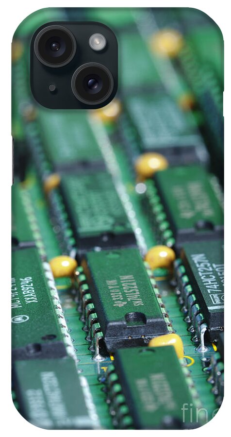Pcb iPhone Case featuring the photograph Integrated Circuits by GIPhotoStock