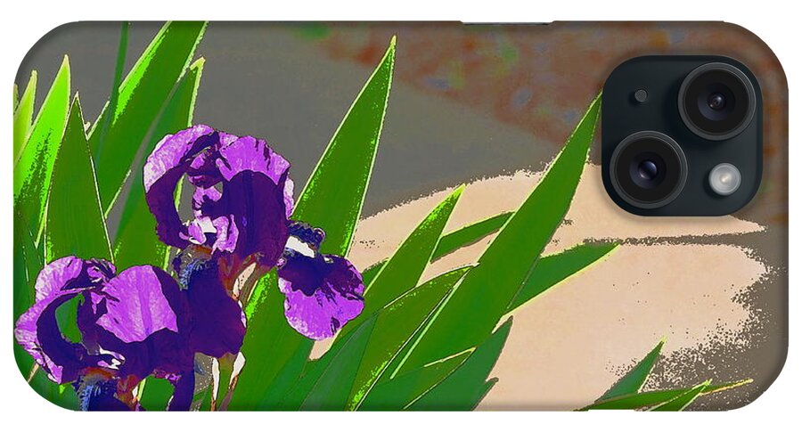 Floral iPhone Case featuring the photograph Iris 57 by Pamela Cooper