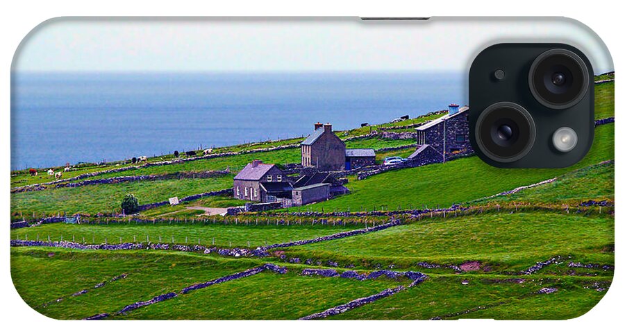 Fine Art Photography iPhone Case featuring the photograph Irish Farm 1 by Patricia Griffin Brett