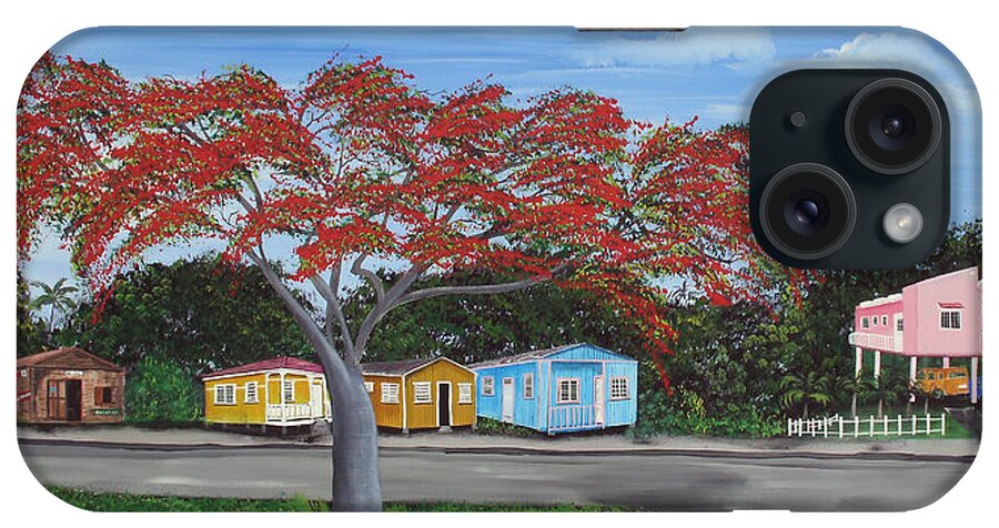 Isabela Street iPhone Case featuring the painting Isabela Puerto Rico by Gloria E Barreto-Rodriguez