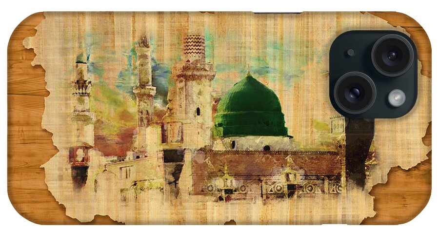 Caligraphy iPhone Case featuring the painting Islamic Calligraphy 040 by Catf