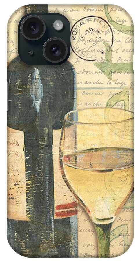 Wine iPhone Case featuring the painting Italian Wine and Grapes 1 by Debbie DeWitt