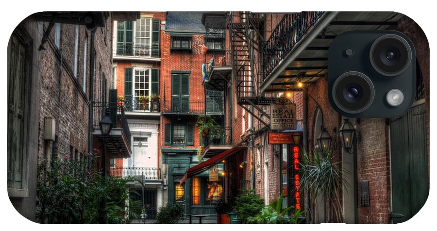 622 Cabildo Alley iPhone Case featuring the photograph Jackson Square Alley by Greg and Chrystal Mimbs