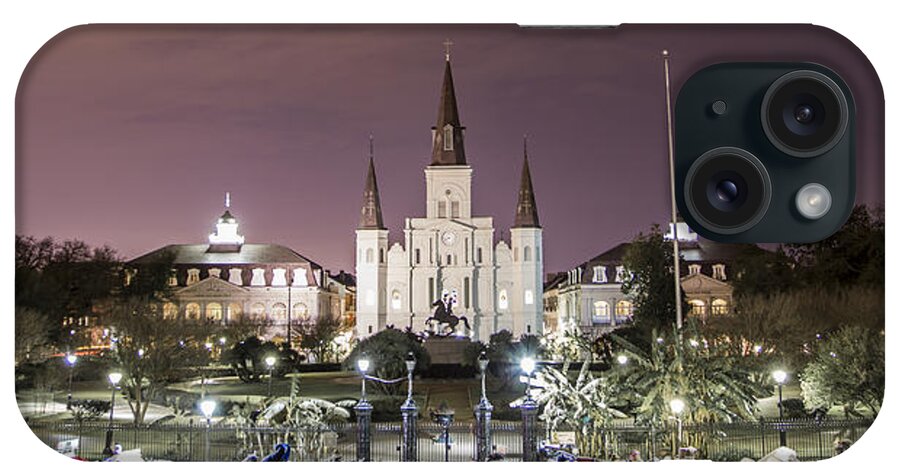 New Orleans iPhone Case featuring the photograph Jackson Square Panoramic by John McGraw