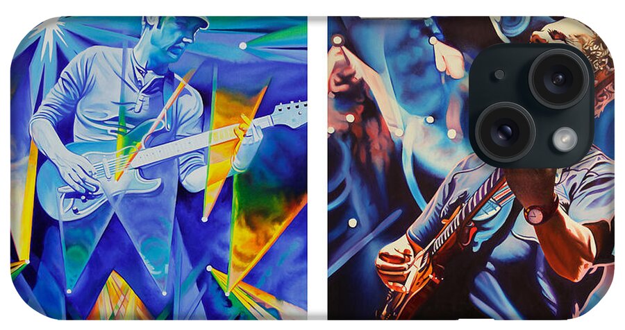 Umphrey's Mcgee iPhone Case featuring the painting Jake and Brendan by Joshua Morton