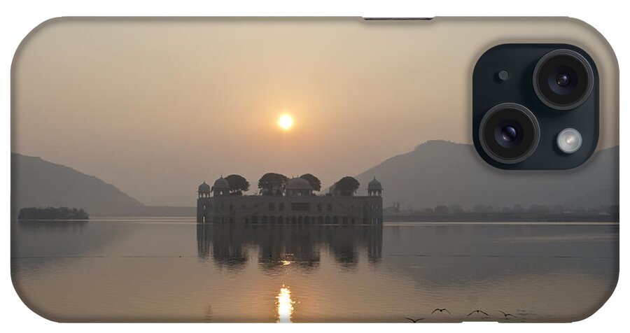 Sunrise iPhone Case featuring the photograph Jal Mahal in sunrise by Elena Perelman