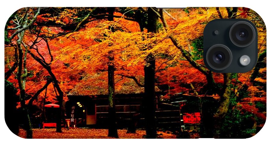 Autumn iPhone Case featuring the photograph Japan autumn fantacy by Kumiko Mayer