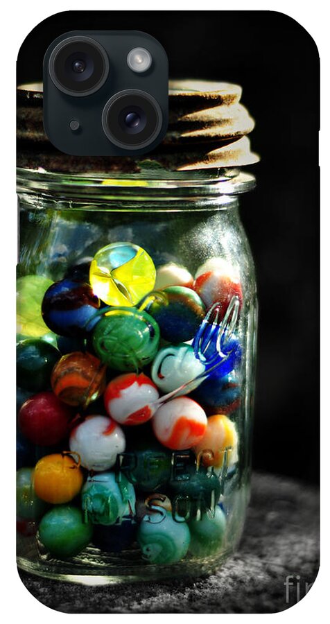 Marbles iPhone Case featuring the photograph Jar Full of Sunshine by Rebecca Sherman