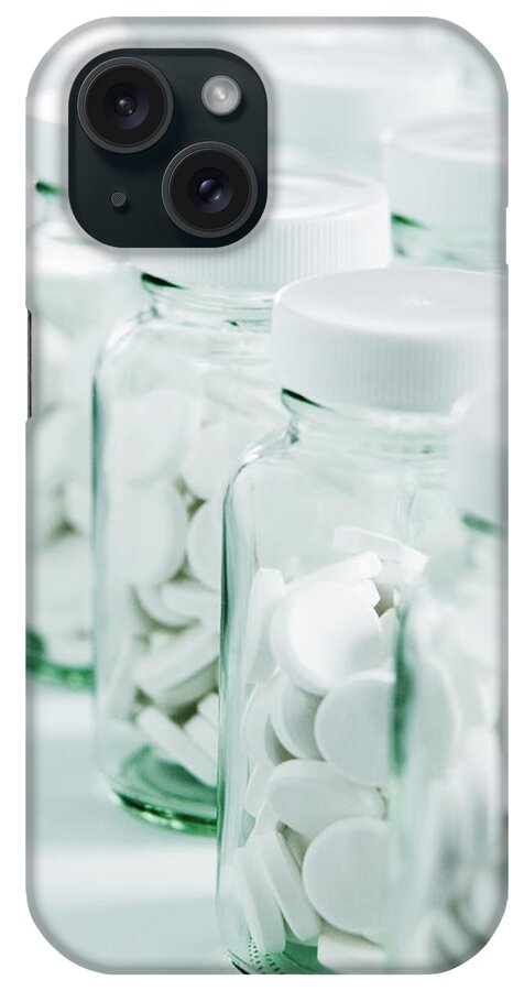 Paracetamol iPhone Case featuring the photograph Jars Of Tablets by Gustoimages/science Photo Library