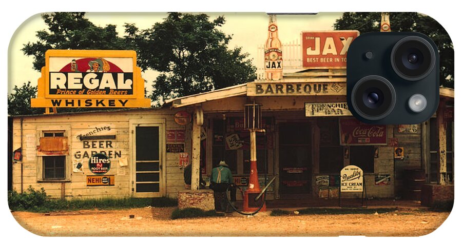 Marion Wolcott iPhone Case featuring the digital art Jax Juke Joint Melrose Louisiana by Marion Wolcott