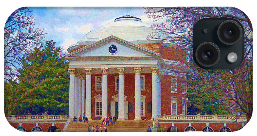 Rotunda iPhone Case featuring the photograph Jefferson's Rotunda at UVA by Jerry Gammon