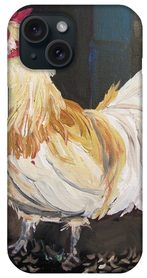 Rooster iPhone Case featuring the painting Jerome by Dody Rogers