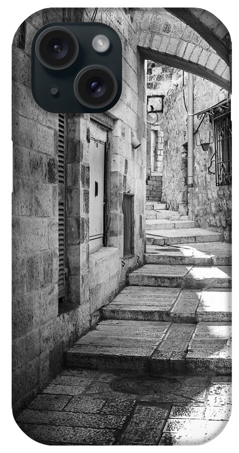 Israel iPhone Case featuring the photograph Jerusalem street by Alexey Stiop
