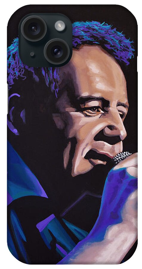 Jim Kerr iPhone Case featuring the painting Jim Kerr of The Simple Minds Painting by Paul Meijering