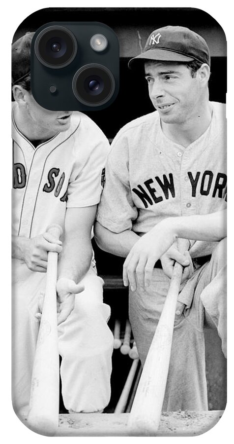 #faatoppicks iPhone Case featuring the photograph Joe DiMaggio and Ted Williams by Gianfranco Weiss