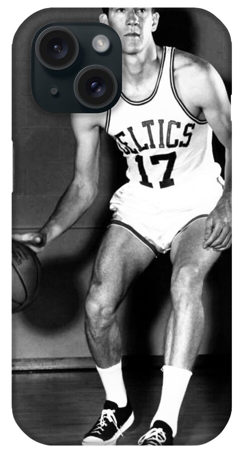 John Havlicek iPhone Case featuring the photograph John Havlicek of the Boston Celtics 1960s by Mountain Dreams