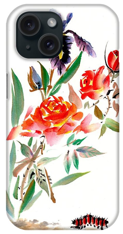 Chinese Brush Painting iPhone Case featuring the painting Journey by Bill Searle