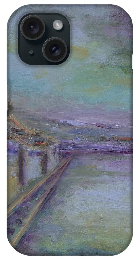 Impressionist Landscape iPhone Case featuring the painting Journey by Mary Wolf