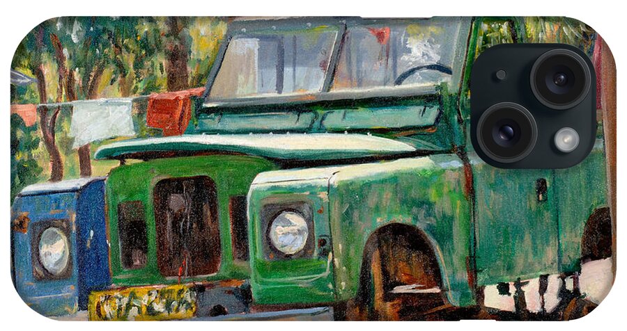 Jeep iPhone Case featuring the photograph Journeys End, 2006 Oil On Canvas by Tilly Willis