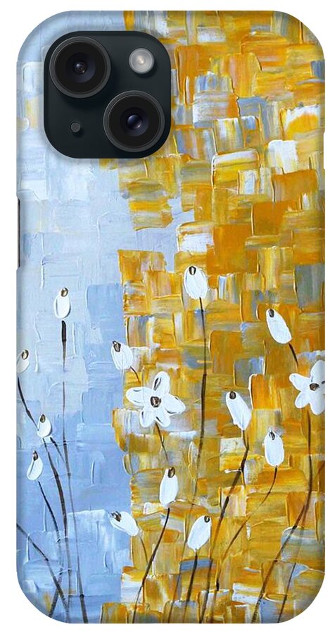 Acrylic iPhone Case featuring the painting joy by Sonali Kukreja
