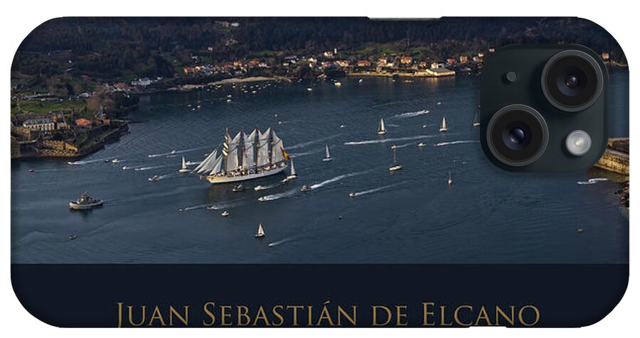 Elcano iPhone Case featuring the photograph Juan Sebastian Elcano departing the port of Ferrol by Pablo Avanzini
