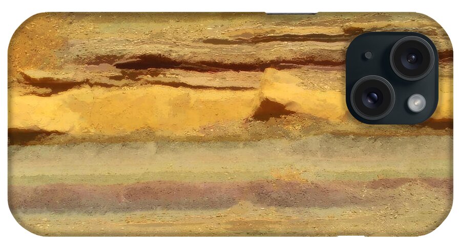 Photopaint iPhone Case featuring the photograph Judean Desert Cross Section by Joseph Hedaya