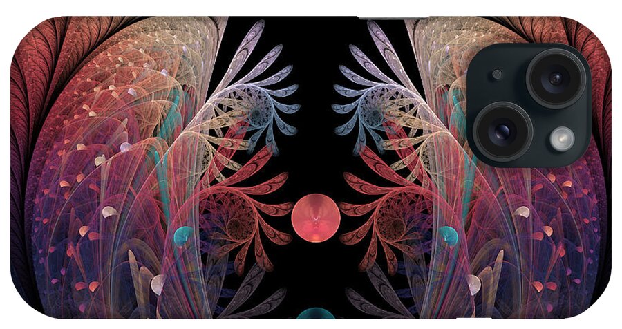 Abstract iPhone Case featuring the digital art Juggling by Gabiw Art