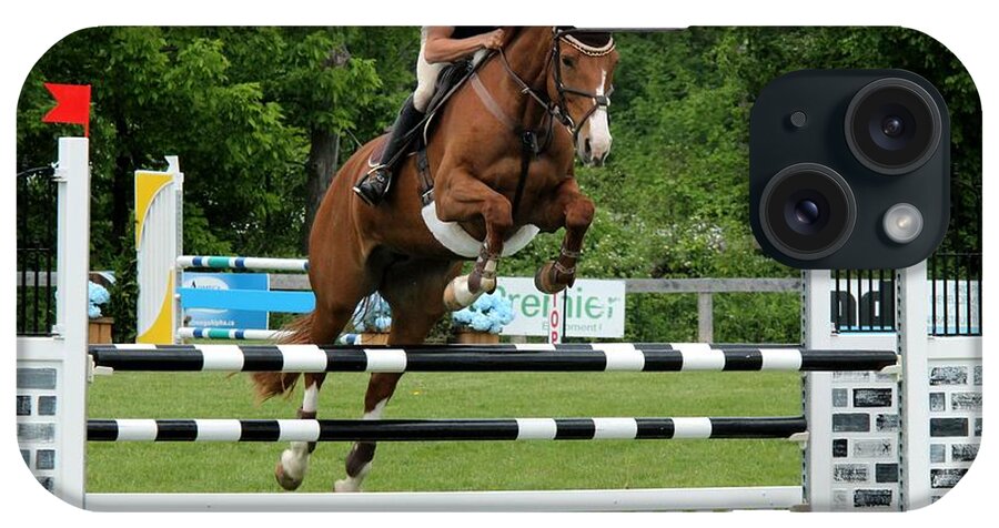 Equestrian iPhone Case featuring the photograph Jumper5 by Janice Byer
