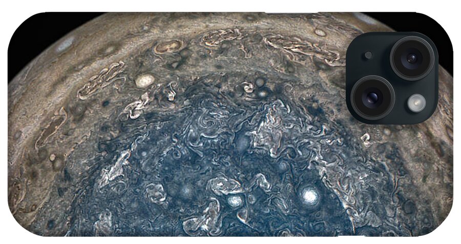 Science iPhone Case featuring the photograph Jupiters South Pole by Science Source