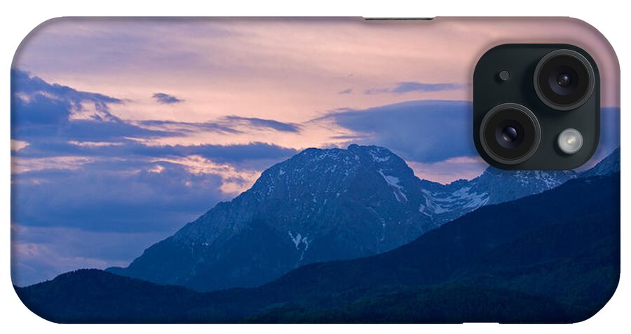 Landscape iPhone Case featuring the photograph Kamnik Alps at sunset by Ian Middleton