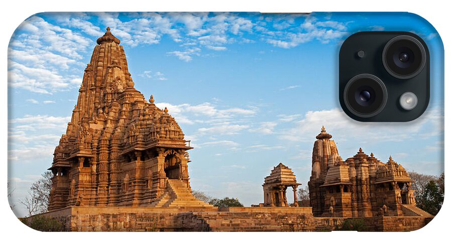Madhyapradesh iPhone Case featuring the photograph Kandariya Mahadeva Temple Khajuraho India by Rudra Narayan Mitra