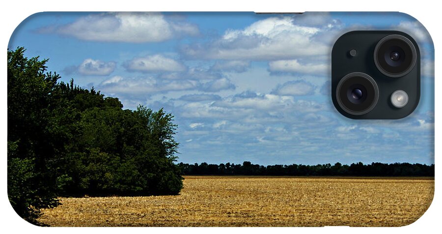 Field iPhone Case featuring the photograph Kansas Fields by Jeanette C Landstrom