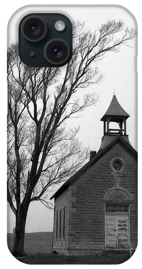 Kansas iPhone Case featuring the photograph Kansas Schoolhouse by Crystal Nederman
