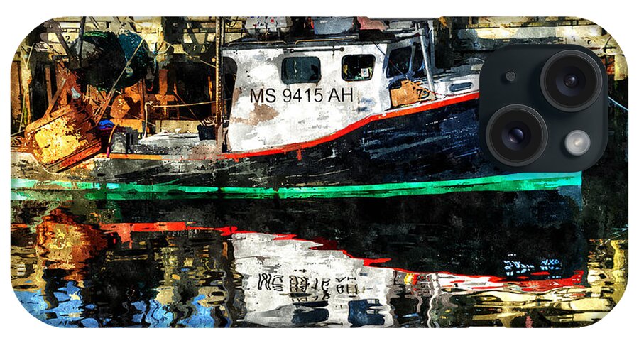 Fishing Boat iPhone Case featuring the painting Katie May 2 by Rick Mosher